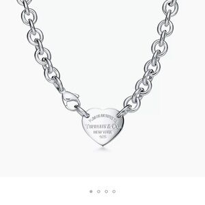 Tiffany & Co. Silver Heart Pendant Necklace